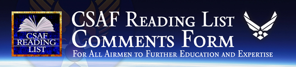 CSAF Reading List Comments Form